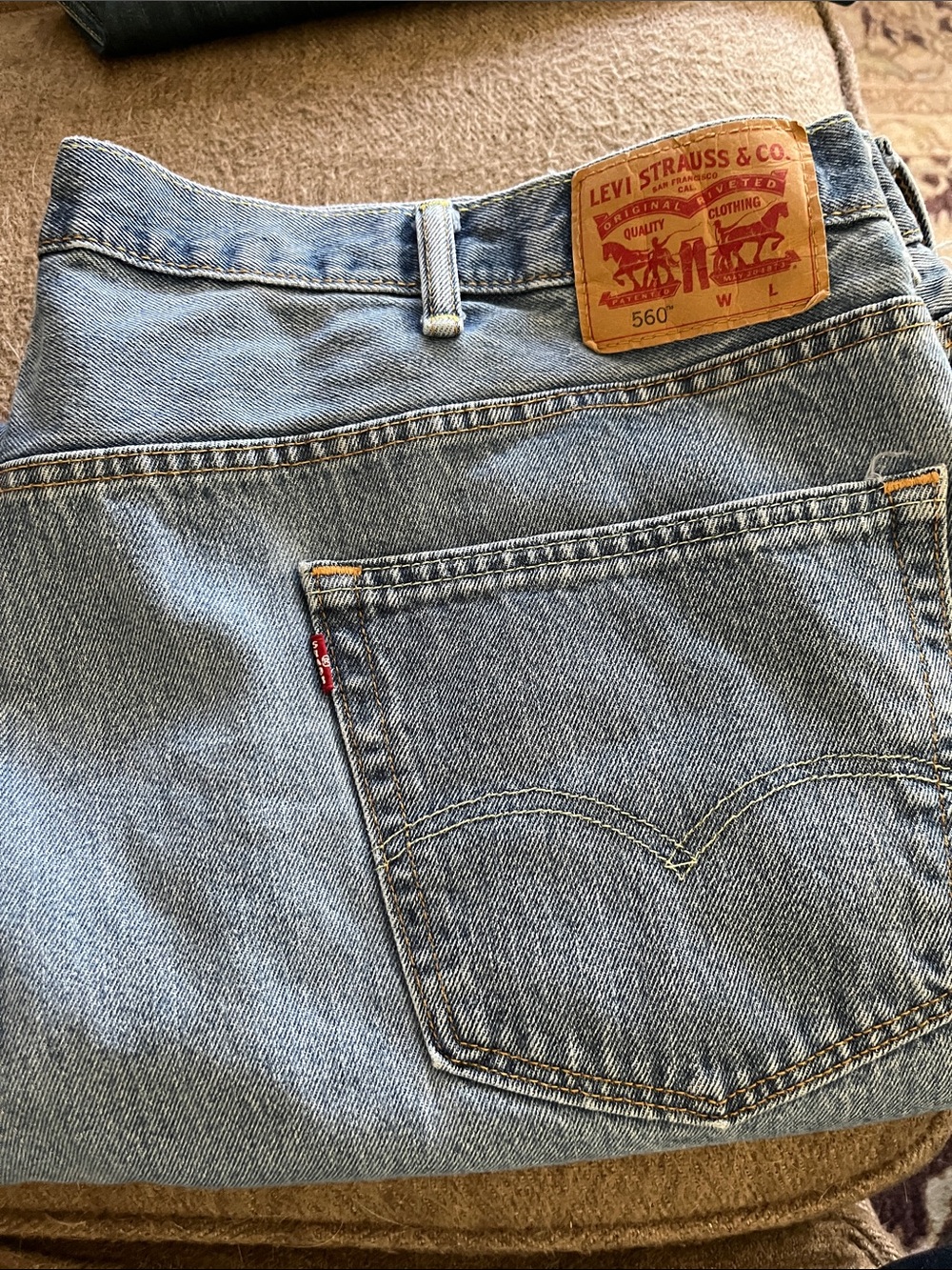 LEVIs Levi’s 560 men’s blue jeans 46x29